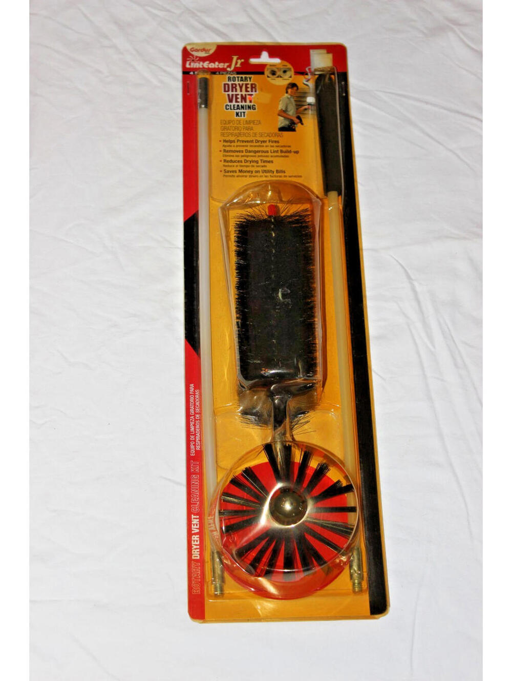 New 4 Piece Rotary Dryer Vent Cleaning Kit by Gardus Linteater Jr. #RJR601